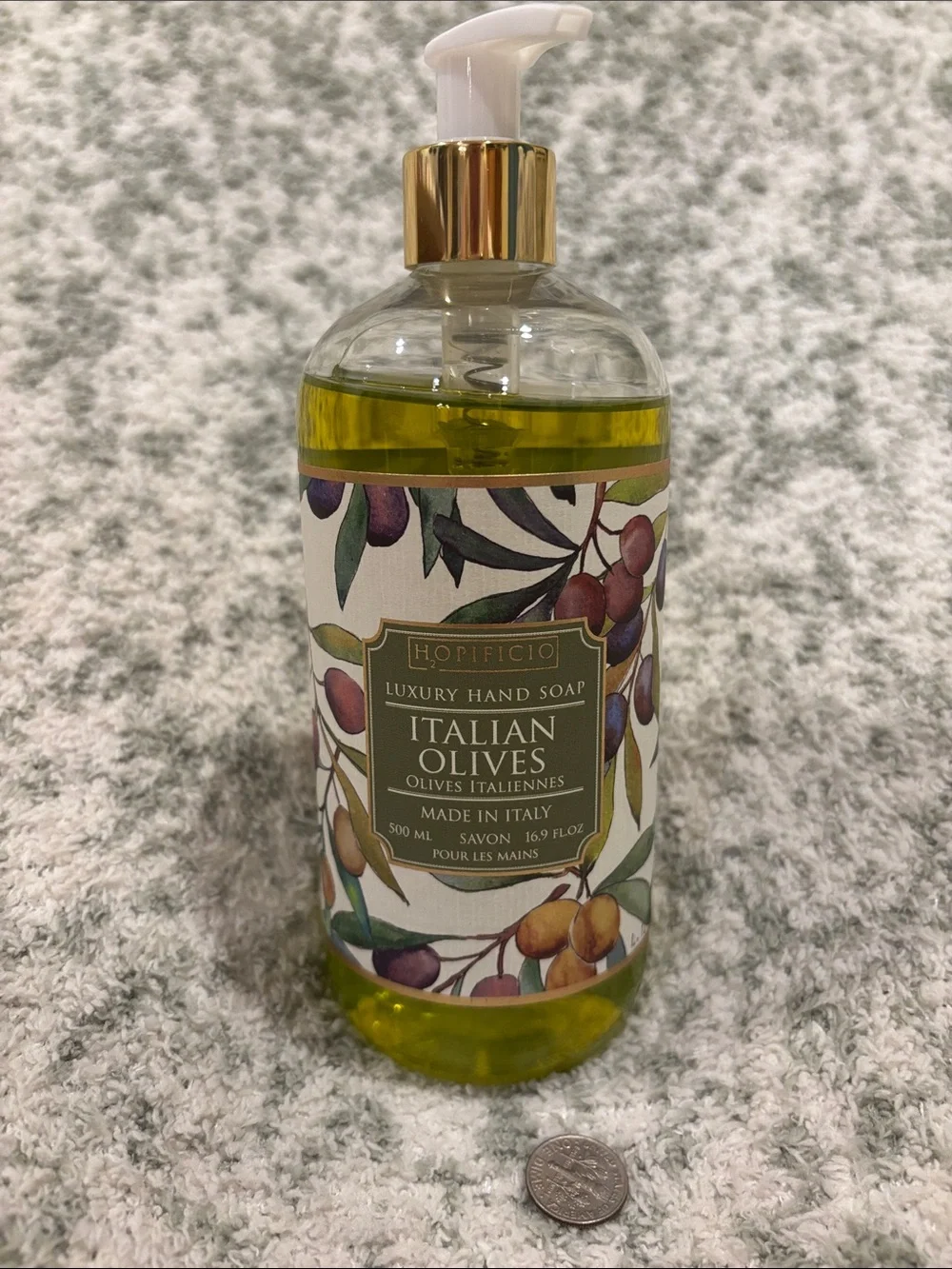 Hopificio Italian Olives Luxury Hand Soap NWT 16.9oz